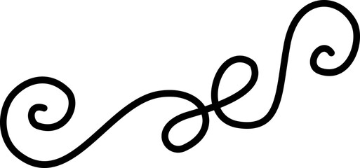 Line border. Hand drawn. Design for elements