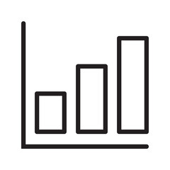 Growth statistics business icon