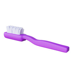3d illustration of toothbrush on blue background