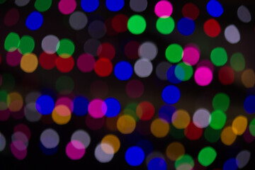 abstract bokeh background with multicolor lights