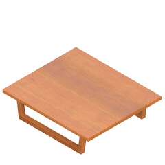 3d rendering illustration of a small side table
