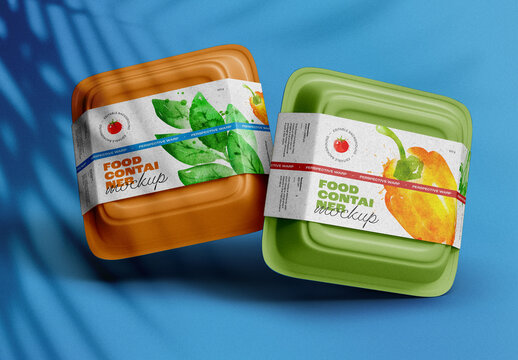 Plastic Food Container Mockup