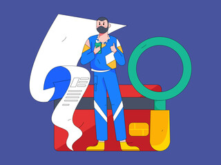 Internet finance financial management investment flat vector concept operation illustration
