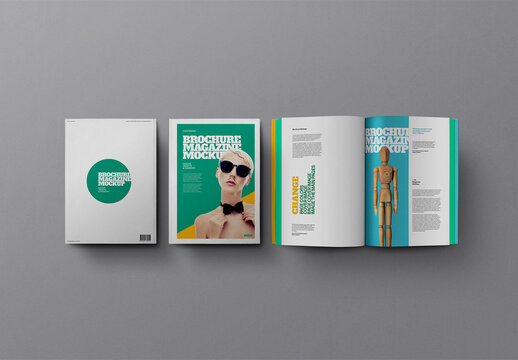 Brochure Mockup Magazine 01