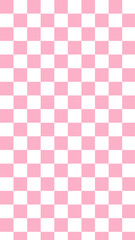 aesthetic cute vertical pastel pink and white checkerboard, gingham, plaid, checkers wallpaper illustration, perfect for backdrop, wallpaper, postcard, banner, cover, background