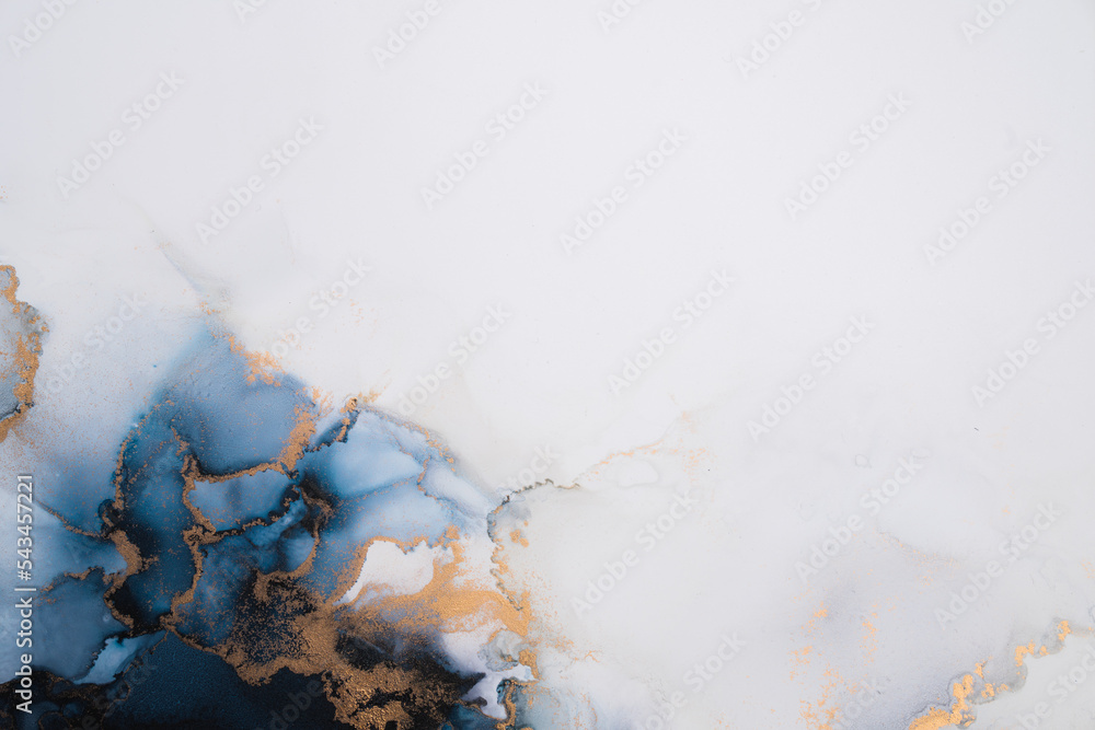 Poster marble ink abstract art from exquisite original painting for abstract background . painting was pain