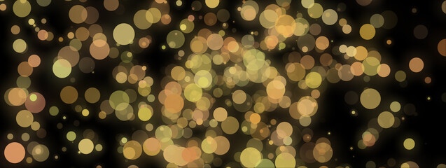 Abstract colorful bokeh light banner background - bokeh background 