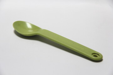 plastic spoon for feeding small children or babies