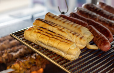 Garlic bread, the delicious accompaniment of barbecue gaúcho.	