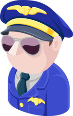 Pilot Avatar People Icon