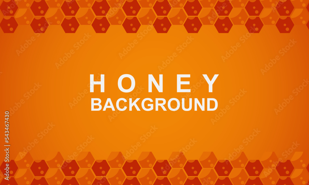 Poster hexagonal golden yellow honeycomb background style. suitable for your web and mobile app. vector ill