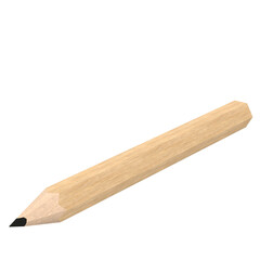 3d rendering illustration of a small pencil