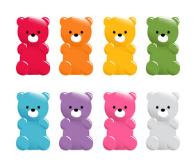 set of gummy bears