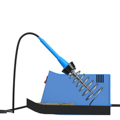 3d rendering illustration of a soldering station