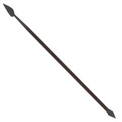 3d rendering illustration of a spartan spear