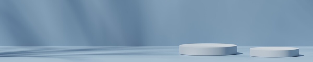 Scene with a podium for product presentation, 3d rendering