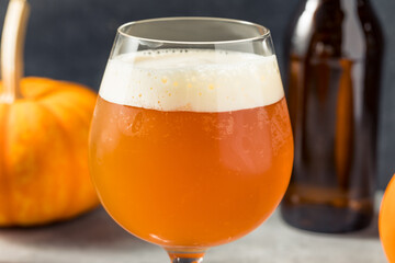 Cold Refreshing Oktoberfest Pumpkin Beer