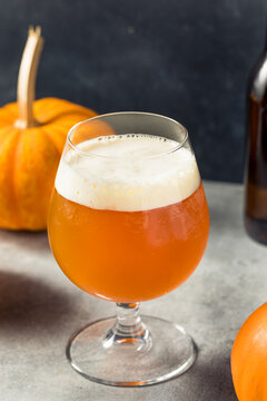 Cold Refreshing Oktoberfest Pumpkin Beer