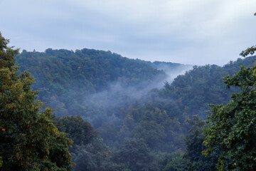 waterfall in the mountains