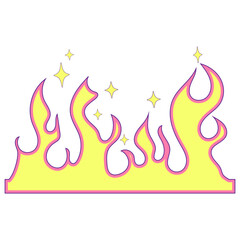 Aesthetic Y2k glamour pink vector elements 