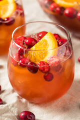 Boozy Refreshing Cranberry Christmas Punch