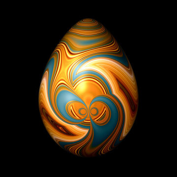 Golden Swirl Egg