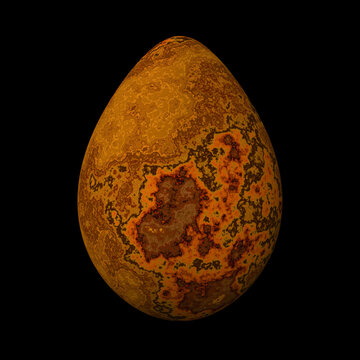 Rusty Metal Egg 2