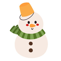Snow man Icon.