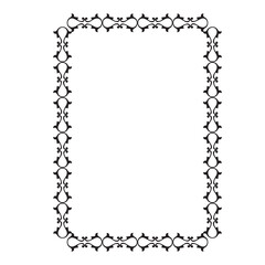 Frame, in the style of an ornament, Vector illustration eps 10, Art.	