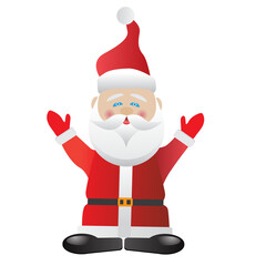 Santa Claus icon isolated