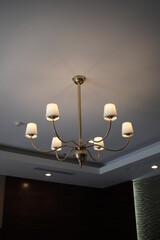 Fototapeta na wymiar beautiful lamp on the ceiling
