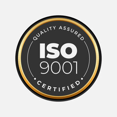 Elevate Your Business with These Blue and Gold ISO Certificate Badges A Symbol of Quality and Excellence