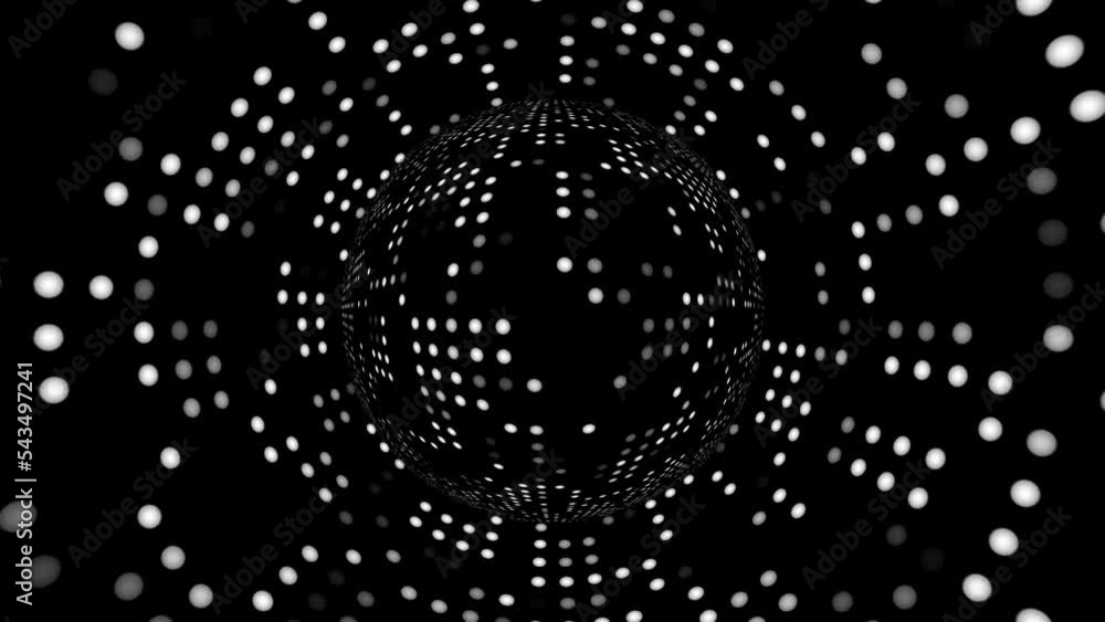 Poster white dots. computer generated 3d render