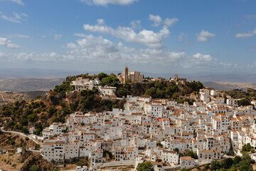 White town of Casares in Spain