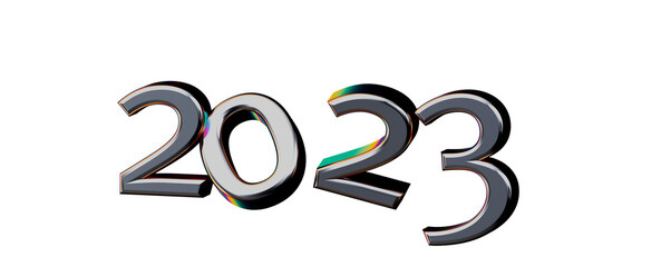 Fototapeta premium 2023 New year change, turn.