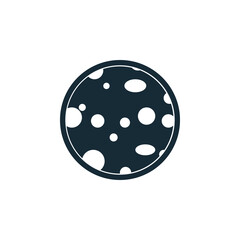 Moon Icon Design Template Elements