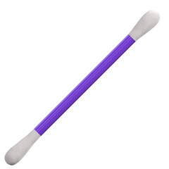 3d rendering illustration of a stylized cotton swab