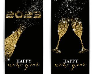 2023 Happy New Year - obrazy, fototapety, plakaty