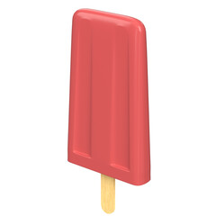 3d rendering illustration of a stylized ice lolly
