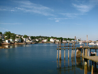 Harbor and Wharf at Stonington, Maine
