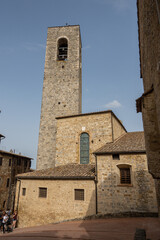 San Gimignano medieval town in the province of Siena, Italy.