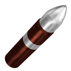 3d rendering illustration of a stylized intercontinental ballistic missile - obrazy, fototapety, plakaty