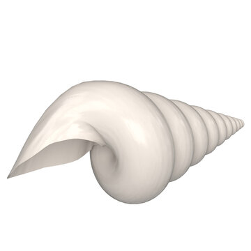 recommend clip art: 3d rendering illustration of a stylized triton seashell