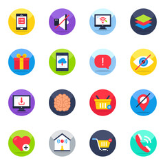 Pack of Ui and Ux Flat Icons

