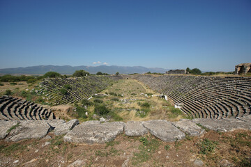 Fototapeta na wymiar Stadium of Aphrodisias Ancient City in Aydin, Turkiye