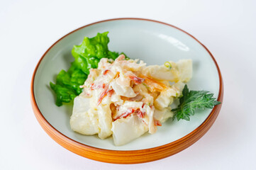 ホッキ貝入り海鮮サラダ