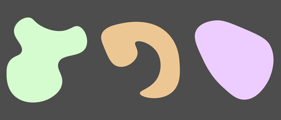 Abstract pastel shape background. Vector illustration.