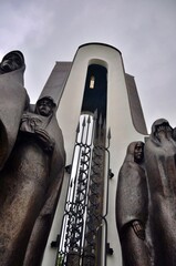 Minsk, Belarus - July 01, 2014: `Island of Courage and Sorrow.` Island of Tears in Minsk. Belarus. A memorial near the Trinity Suburb.