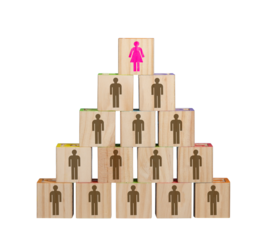 Modern organization with women in senior positions