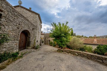 Fototapeta na wymiar Le village de Balazuc en Ardèche